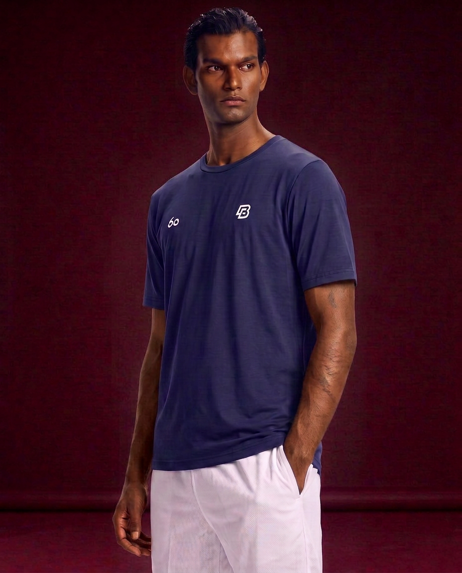 Padel Beast Six'o Performance Navy Blue T-shirt