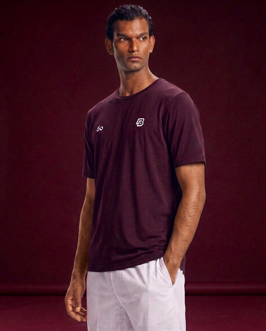 Padel Beast Six'o Performance Maroon T-shirt