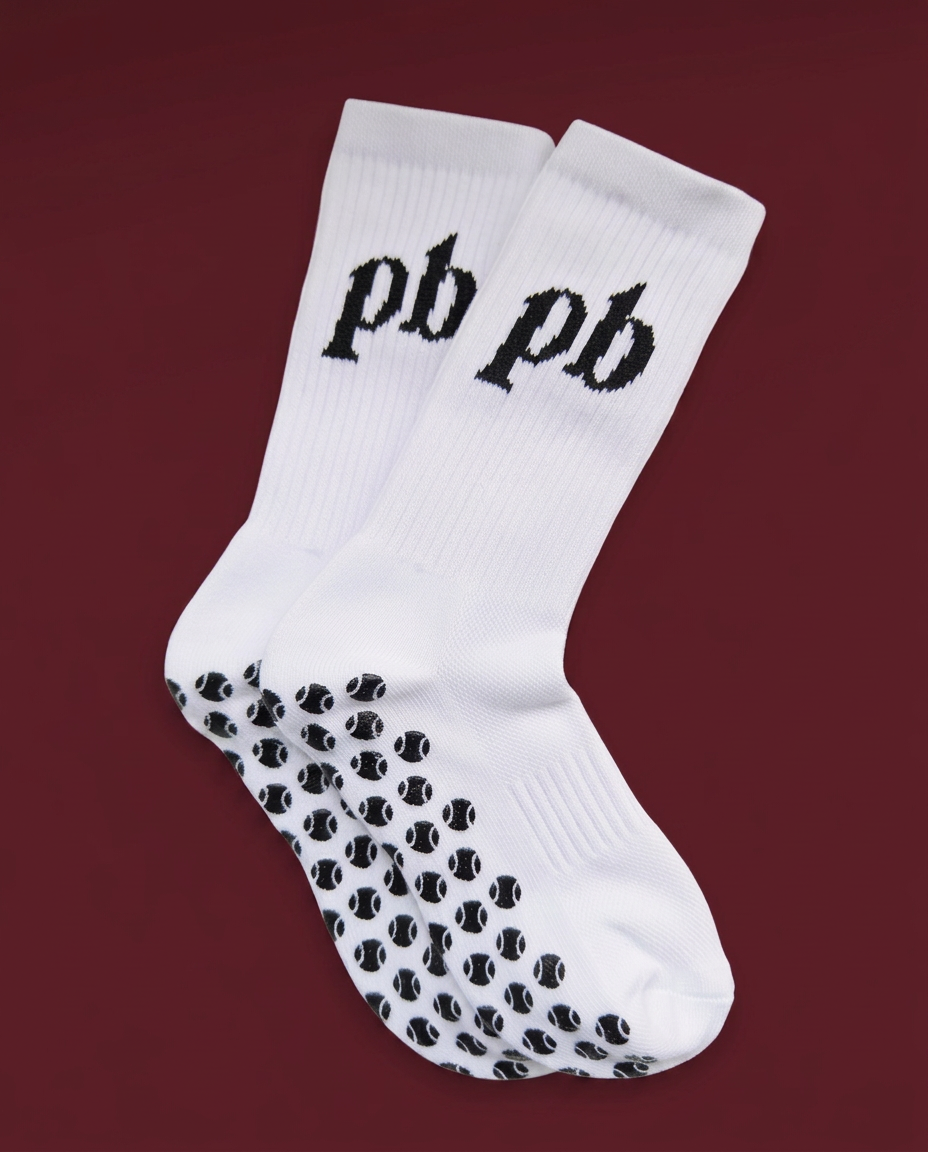 Padel Beast Grip Sock with black logo