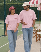 Padel stole all my money pink tee - couple