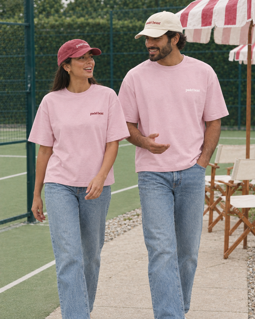 Padel stole all my money pink tee - couple