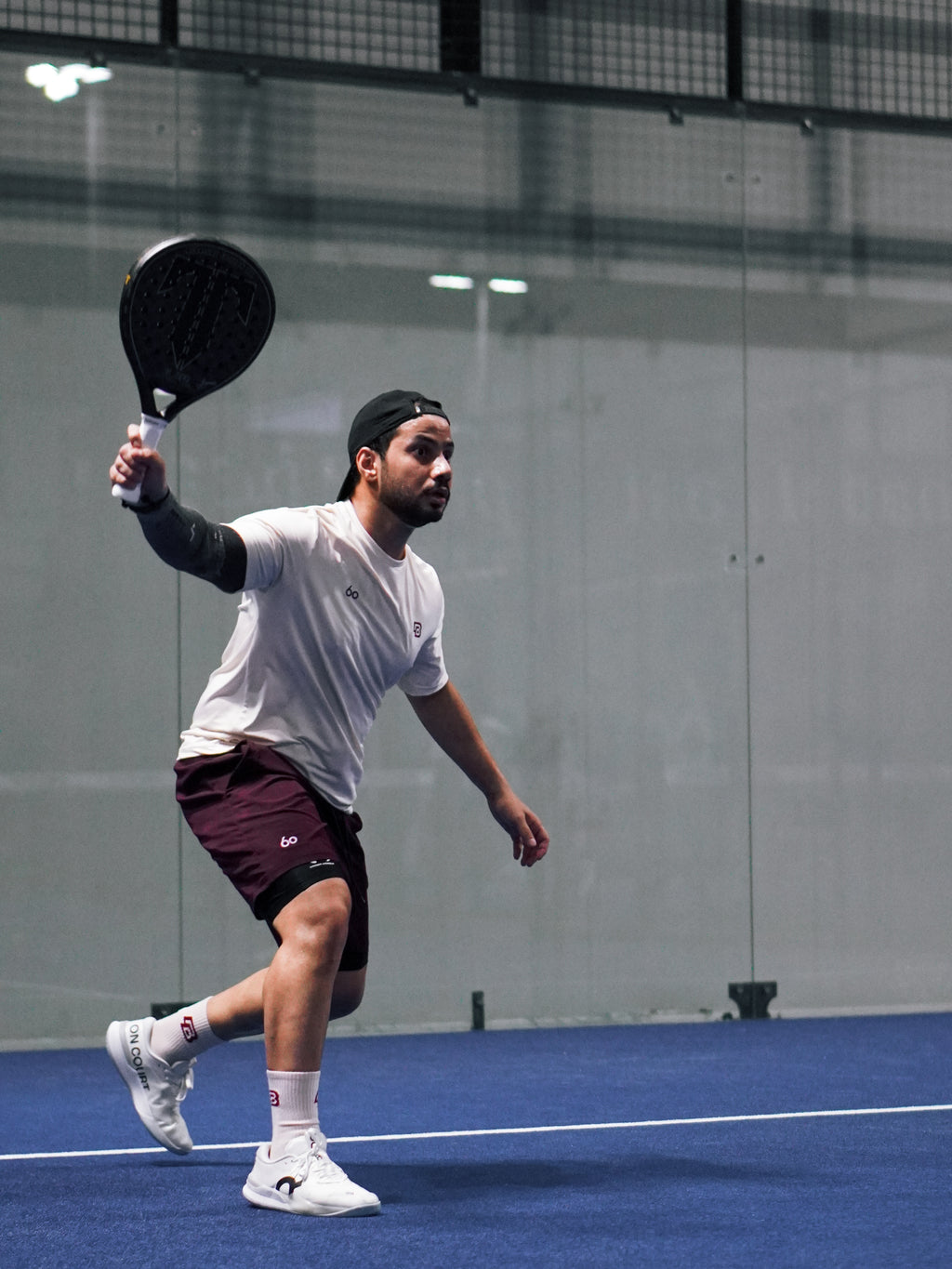 Padel Beast Six'o Performance Maroon Shorts